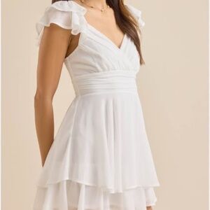 Altar’d state White Medium Lainey Dress Romper